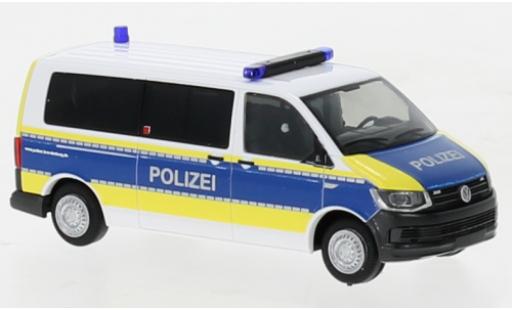 Volkswagen T6 1/87 Rietze police Brandenburg coche miniatura