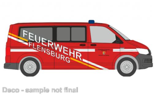 Coche miniatura Volkswagen T6 1/87 Rietze pompiers Flensburg - Engelsby Volkswagen T6 1/87 Rietze pompiers Flensburg - Engelsby coche miniatura