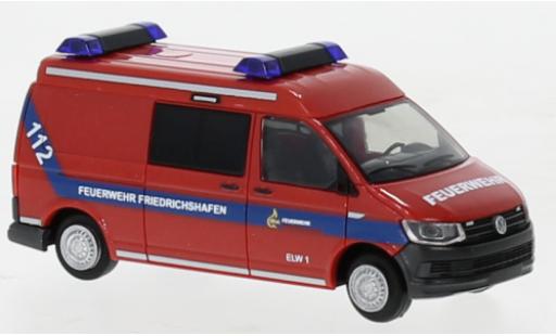 Coche miniatura Volkswagen T6 1/87 Rietze pompiers Friedrichshafen Volkswagen T6 1/87 Rietze pompiers Friedrichshafen coche miniatura