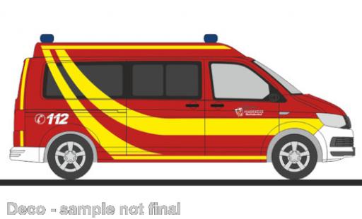 Coche miniatura Volkswagen T6 1/87 Rietze pompiers Marktoberdorf Volkswagen T6 1/87 Rietze pompiers Marktoberdorf coche miniatura