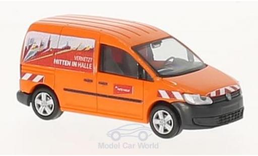 Volkswagen Caddy 1/87 Rietze Energieversorgung Halle Netz GmbH 2011 coche miniatura