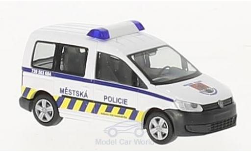 Volkswagen Caddy 1/87 Rietze Mestska Policie (CZ) 2011 coche miniatura