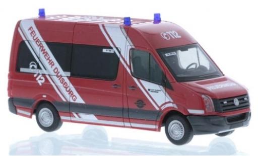 Volkswagen Crafter 1/87 Rietze Feuerwehr Duisburg 2011 coche miniatura