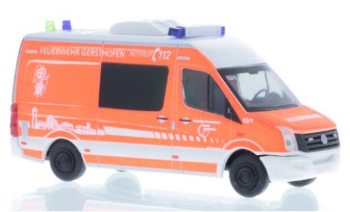 Volkswagen Crafter 1/87 Rietze Feuerwehr Gersthofen coche miniatura