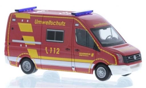 Volkswagen Crafter 1/87 Rietze Feuerwehr Wuppertal - Umweltschutz 2011 coche miniatura