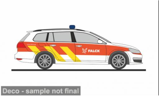 Coche miniatura Volkswagen Golf 1/87 Rietze 7 Variant Falck Rettungsdienst Hamburg 1:87 Volkswagen Golf 1/87 Rietze 7 Variant Falck Rettungsdienst Hamburg 1:87 coche miniatura