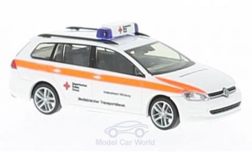 Coche miniatura Volkswagen Golf VII 1/87 Rietze VII Variant BRK Würzburg Volkswagen Golf VII 1/87 Rietze VII Variant BRK Würzburg coche miniatura