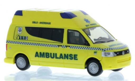 Coche miniatura Volkswagen T5 1/87 Rietze Ambulanse (NO) 2010 Volkswagen T5 1/87 Rietze Ambulanse (NO) 2010 coche miniatura