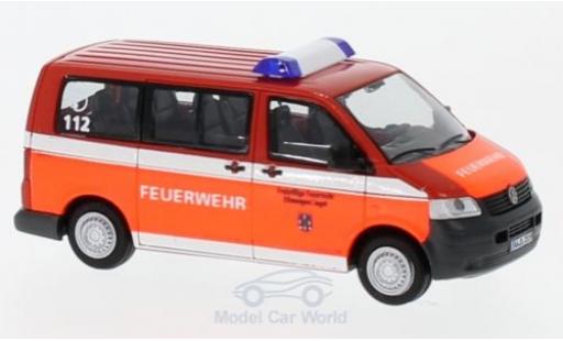 Volkswagen T5 1/87 Rietze Feuerwehr Ellwangen 2003 coche miniatura