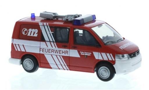 Coche miniatura Volkswagen T5 1/87 Rietze Feuerwehr Ettlingen 2010 Volkswagen T5 1/87 Rietze Feuerwehr Ettlingen 2010 coche miniatura