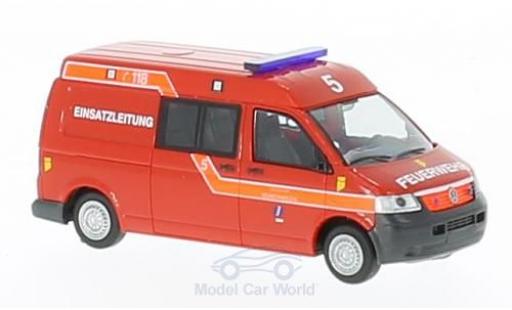 Volkswagen T5 1/87 Rietze Feuerwehr Münchwilen coche miniatura