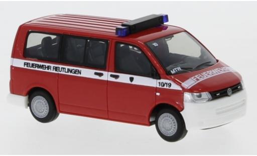 Coche miniatura Volkswagen T5 1/87 Rietze Feuerwehr Reutlingen 2010 Volkswagen T5 1/87 Rietze Feuerwehr Reutlingen 2010 coche miniatura