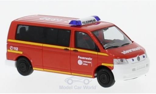 Coche miniatura Volkswagen T5 1/87 Rietze Feuerwehr Uniklinik Köln 2003 Volkswagen T5 1/87 Rietze Feuerwehr Uniklinik Köln 2003 coche miniatura