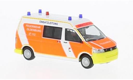 Coche miniatura Volkswagen T5 1/87 Rietze GP Feuerwehr Oldenburg 2010 Volkswagen T5 1/87 Rietze GP Feuerwehr Oldenburg 2010 coche miniatura