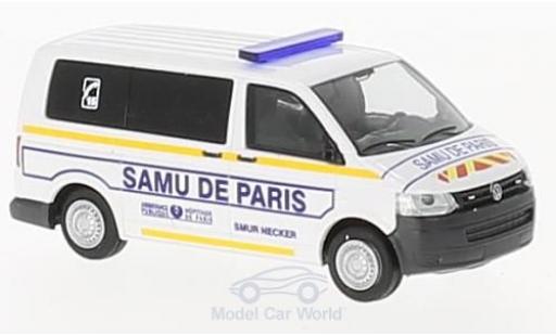 Coche miniatura Volkswagen T5 1/87 Rietze GP Samu de Paris (FR) Volkswagen T5 1/87 Rietze GP Samu de Paris (FR) coche miniatura