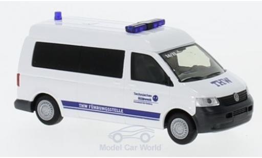 Volkswagen T5 1/87 Rietze Hochdach Bus THW Bad Homburg 2003 coche miniatura