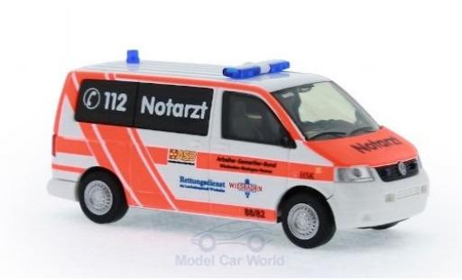 Coche miniatura Volkswagen T5 1/87 Rietze Notarzt ASB KV Wiesbaden 2003 Volkswagen T5 1/87 Rietze Notarzt ASB KV Wiesbaden 2003 coche miniatura