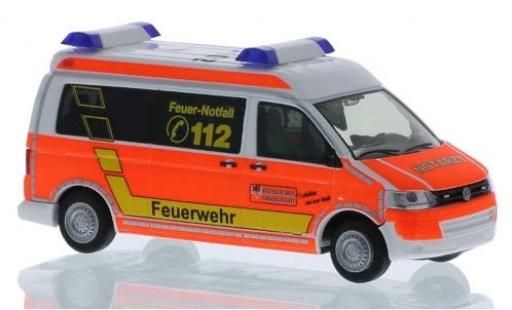 Coche miniatura Volkswagen T5 1/87 Rietze RTW Feuerwehr Remscheid 2010 Volkswagen T5 1/87 Rietze RTW Feuerwehr Remscheid 2010 coche miniatura