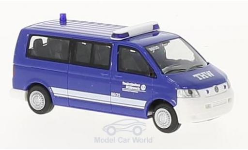 Coche miniatura Volkswagen T5 1/87 Rietze THW OV Saarbrücken 2003 Volkswagen T5 1/87 Rietze THW OV Saarbrücken 2003 coche miniatura