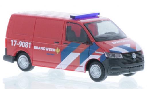 Volkswagen T6 1/87 Rietze .1 Bus Brandweer (NL) coche miniatura