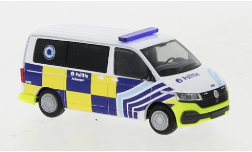 Volkswagen T6 1/87 Rietze .1 Bus Politie Antwerpen (B) coche miniatura