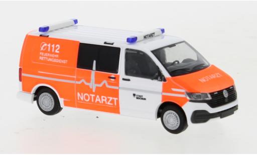 Volkswagen T6 1/87 Rietze .1 Feuerwehr Bochum Notarzt plus long empattement coche miniatura