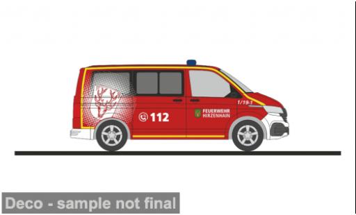 Volkswagen T6 1/87 Rietze .1 Feuerwehr Hirzenhain 1:87 coche miniatura