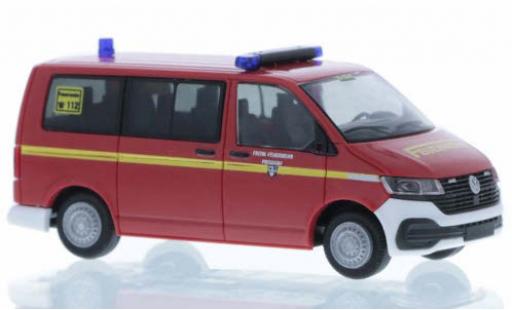 Volkswagen T6 1/87 Rietze .1 Feuerwehr Prisdorf court- empattement coche miniatura