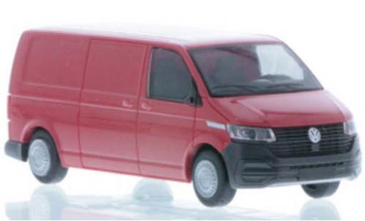 Coche miniatura Volkswagen T6 1/87 Rietze .1 LR Kasten FD rojo Volkswagen T6 1/87 Rietze .1 LR Kasten FD rojo coche miniatura