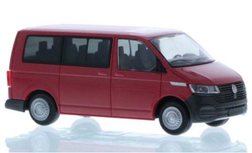 Coche miniatura Volkswagen T6 1/87 Rietze .1 rojo court- empattement Volkswagen T6 1/87 Rietze .1 rojo court- empattement coche miniatura