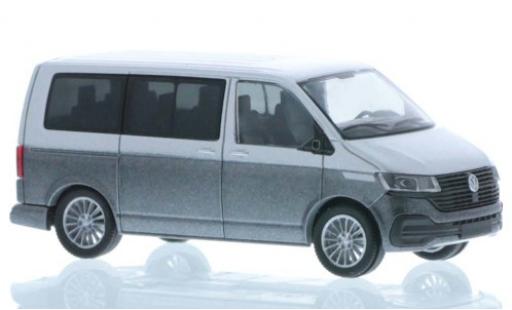 Coche miniatura Volkswagen T6 1/87 Rietze .1 gris/metalico gris court- empattement Volkswagen T6 1/87 Rietze .1 gris/metalico gris court- empattement coche miniatura