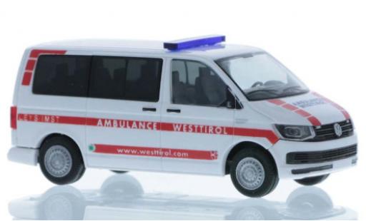 Volkswagen T6 1/87 Rietze Ambulance Westtirol court- empattement coche miniatura