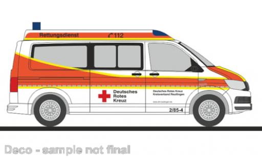 Volkswagen T6 1/87 Rietze Bus DRK KV Reutlingen 1:87 coche miniatura