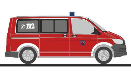 Volkswagen T6 1/87 Rietze Bus Feuerwehr Unna coche miniatura
