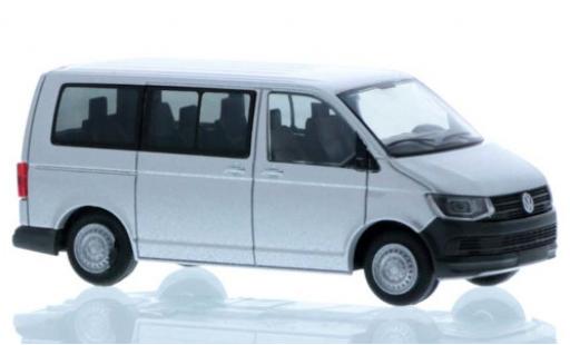 Coche miniatura Volkswagen T6 1/87 Rietze Bus gris court- empattement Volkswagen T6 1/87 Rietze Bus gris court- empattement coche miniatura