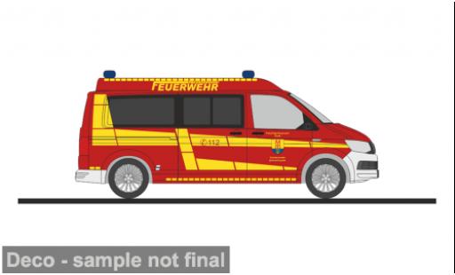 Volkswagen T6 1/87 Rietze Feuerwehr Altmoorhausen 1:87 coche miniatura