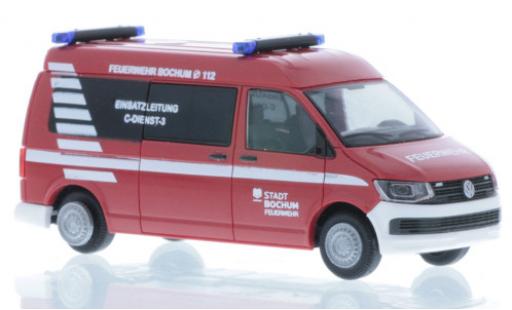 Volkswagen T6 1/87 Rietze Feuerwehr Bochum C-Dienst coche miniatura