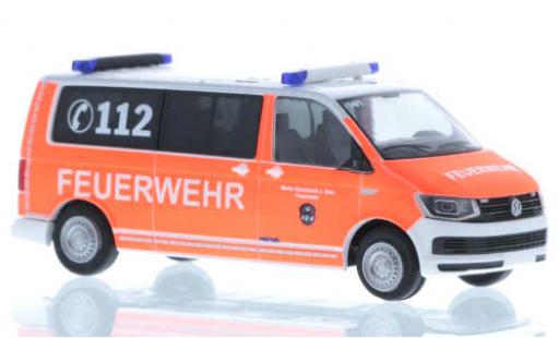 Volkswagen T6 1/87 Rietze Feuerwehr Stockstadt plus long empattement coche miniatura