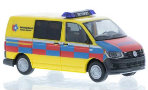 Volkswagen T6 1/87 Rietze Rettungsdienst Märkisch-Oderland court- empattement coche miniatura
