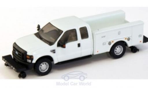 Ford F-350 1/87 River Point XLT Super Cab Hi Rail Utility Truck blanco 2008 coche miniatura