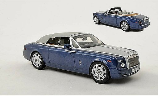 Rolls Royce Phantom Drophead Coupe 1/43 Kyosho azul/gris LHD coche miniatura