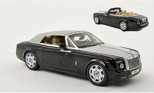 Rolls Royce Phantom Drophead Coupe 1/43 Kyosho negro/gris LHD coche miniatura