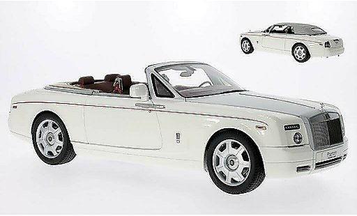 Rolls Royce Phantom Drophead Coupe 1/18 Kyosho blanco/mate-gris con rotem Zierrayas LHD coche miniatura