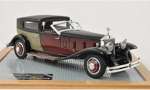 Rolls Royce Phantom 1933 1/43 Ilario II Special Town Car Brewster negro/rojo/beige coche miniatura