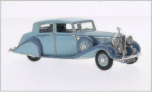 Rolls Royce Phantom Hooper 1/43 Ilario III Sedanca De Ville azul/gris RHD 1938 coche miniatura