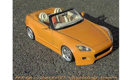 Honda S2000 Base 1/18 Maisto naranja tuning coche miniatura