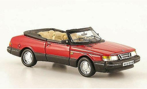 Saab 900 Cabriolet 1/87 Neo Descapotable rojo 1987 coche miniatura