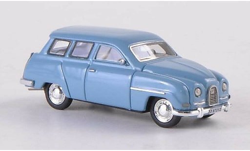 Saab 95 Base 1/87 Neo azulgris coche miniatura