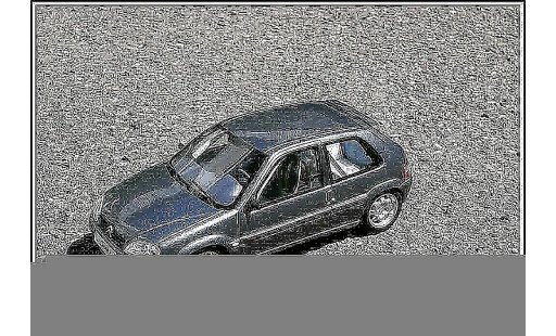 Citroen Saxo VTS 1/18 Ottomobile gris orageux preparation circuit coche miniatura