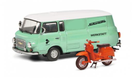 Coche miniatura Barkas B 1000 1/43 Schuco Bus Schalbe Werkstatt avec Schwalbe Barkas B 1000 1/43 Schuco Bus Schalbe Werkstatt avec Schwalbe coche miniatura